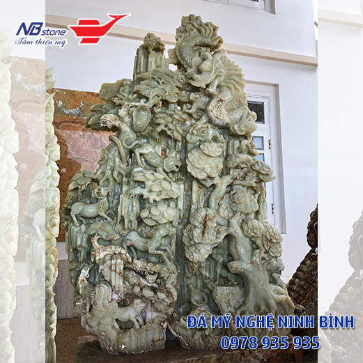 phù điêu đá xanh ngọc