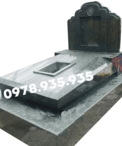 Mẫu mộ đá hoa cương xanh rêu NBS-MĐHC232