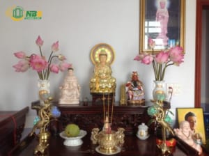 Cách bài trí bàn thờ Phật Quan âm