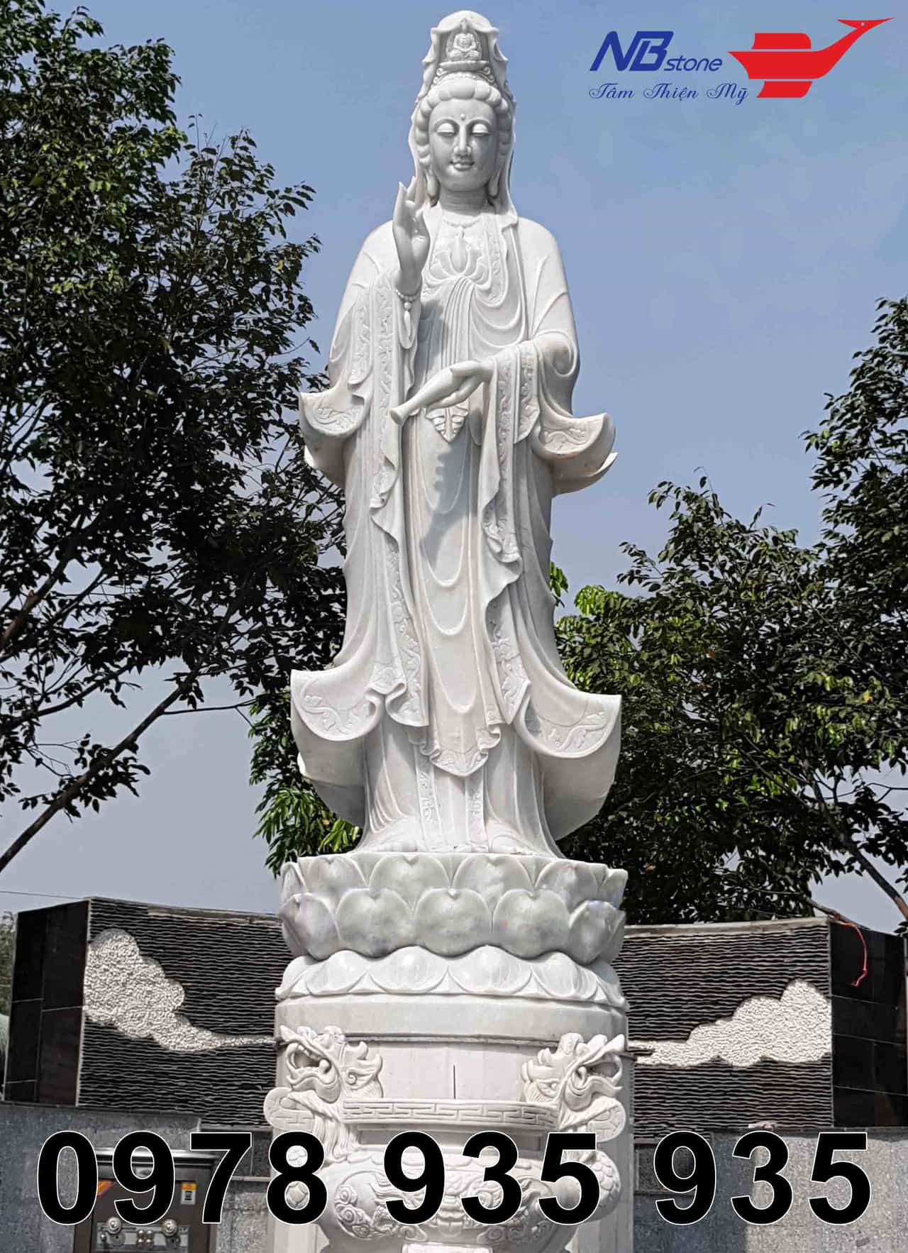 15 mẫu tượng phật quan âm đẹp nhất tại Ninh Bình Stone