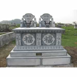 Mẫu mộ đá hoa cương tại xưởng NBStone