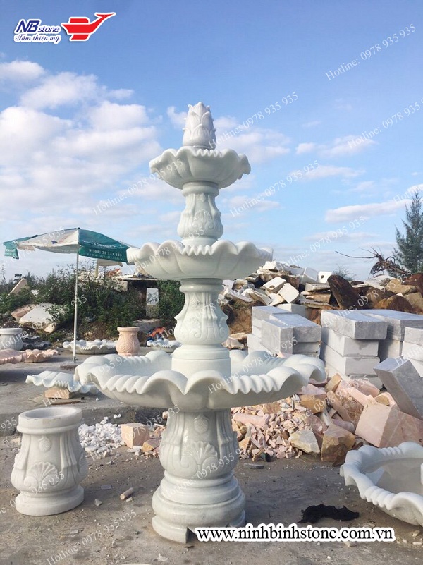 5 mẫu thiết kế đài phun nước bằng đá hợp phong thủy