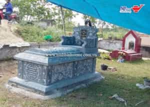 Mẫu mộ đá hoa cương tại xưởng NBStone