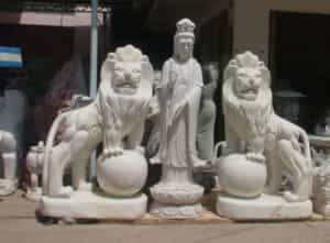 Ý nghĩa của cặp sư tử đá theo phong thủy là gì?