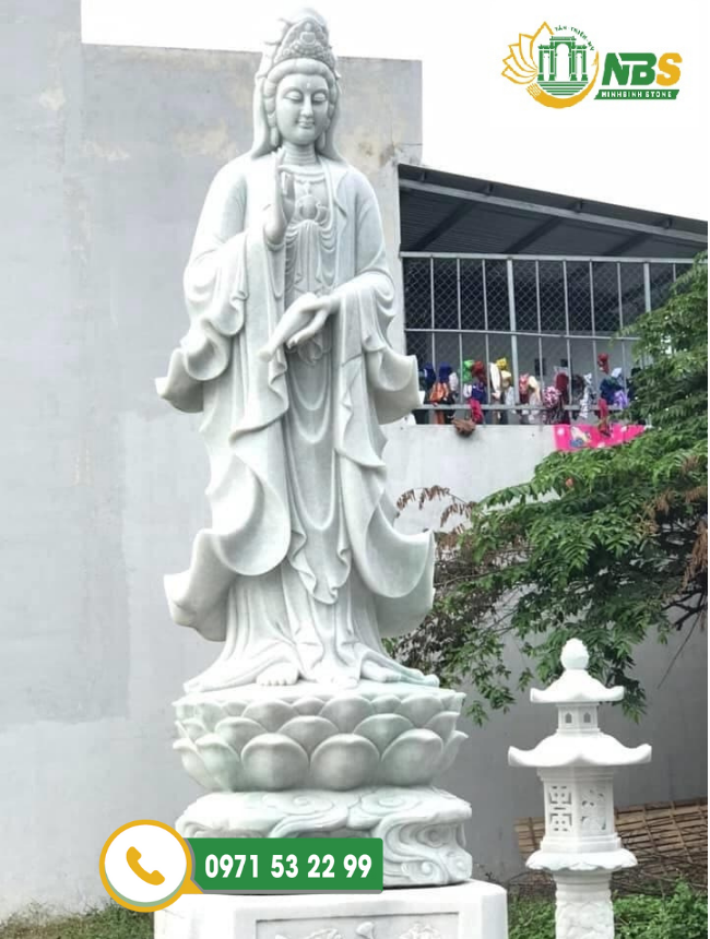 Tượng Phật Quan Âm mang lại bình an, sự an nhiên tự tại cho tâm hồn người thờ cúng