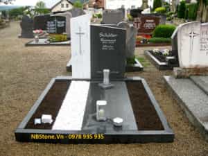 Mẫu mộ đá hoa cương tại xưởng NBStone