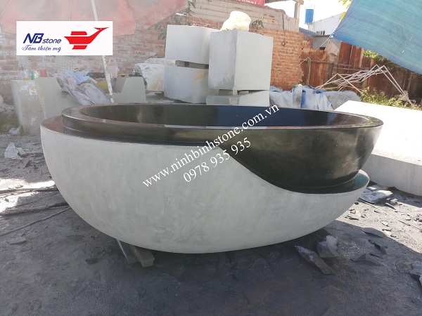 Kích thước cây hương ngoài trời thờ thần linh | Bàn thờ ngoài trời 12 bồn tắm đá