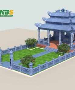 Mẫu lăng thờ đá ba mái NBS-LTD247