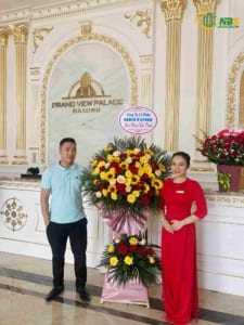 Ninh Bình Stone gửi tặng lãng hoa chúc mừng ngày khai trương của Grand View Palace
