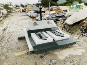Mộ đá đôi Granite Công giáo NBS-MĐĐ273 6 Mẫu mộ đá đôi Granite Công giáo