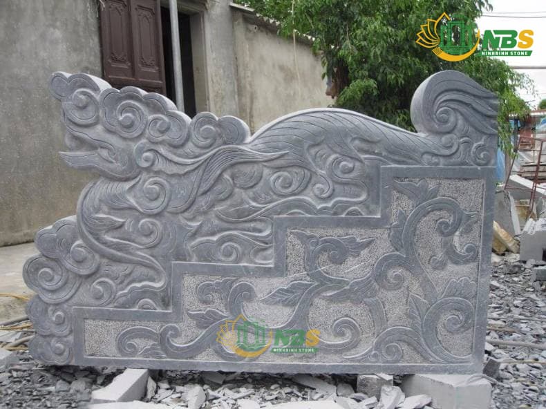 Tổng hợp 50 mẫu mộ đẹp, mẫu mộ đá đẹp nhất năm 2021 20 Rồng mây bằng đá (rồng mây đá)