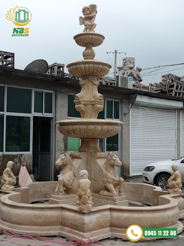 Đài phun nước được Ninh Bình Stone thiết kế, tư vấn 