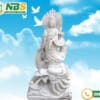 Phật quan âm đá trắng 249