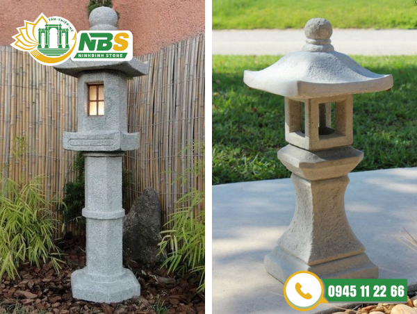 Mẫu đèn dá phổ biến cho sân vườn và công trình tâm linh