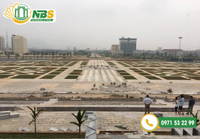 dự án đá ốp lát công trình quảng trường Trung tâm tỉnh Hòa Bình