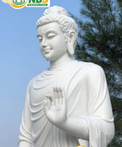 Tượng Phật Thích Ca bằng đá trắng NBS-TPTC 242