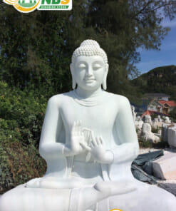 Tượng Phật Thích Ca bằng đá trắng NBS-TPTC 243