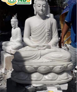 Tượng Phật Thích Ca bằng đá trắng NBS-TPTC 245