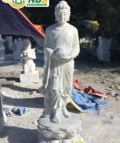 Tượng Phật Thích Ca bằng đá trắng NBS-TPTC 247