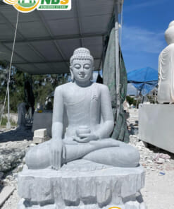 Tượng Phật Thích Ca bằng đá trắng NBS-TPTC 248