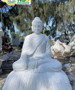 Tượng Phật Thích Ca bằng đá trắng NBS-TPTC 253