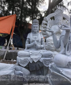 Tượng phật quan âm bằng đá NBS-TQA261