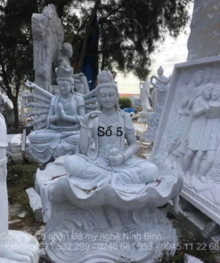 Tượng phật quan âm bằng đá NBS-TQA259