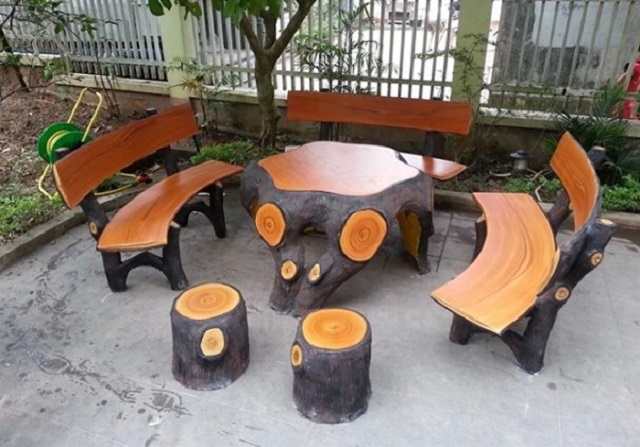 Hướng dẫn cách làm bàn ghế đá chi tiết