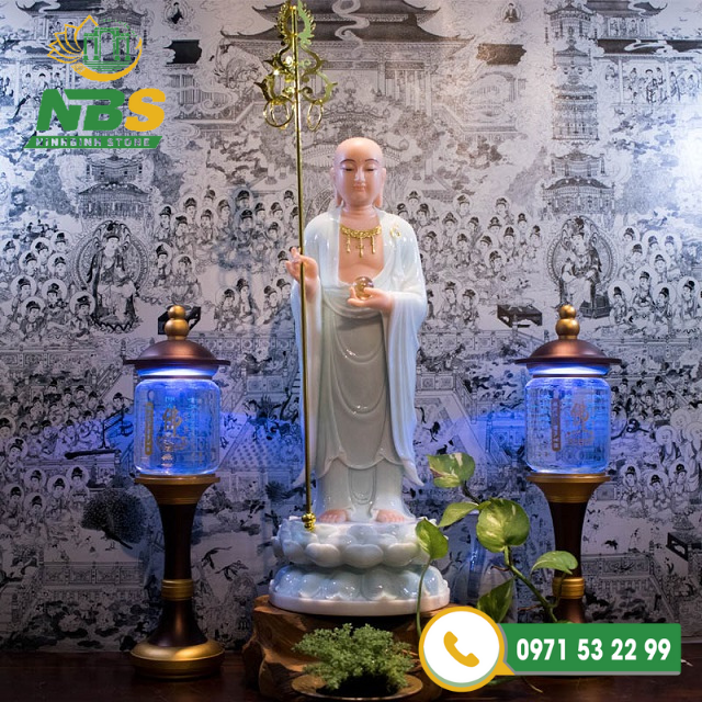 Tượng địa tạng vương bồ tát bằng đá