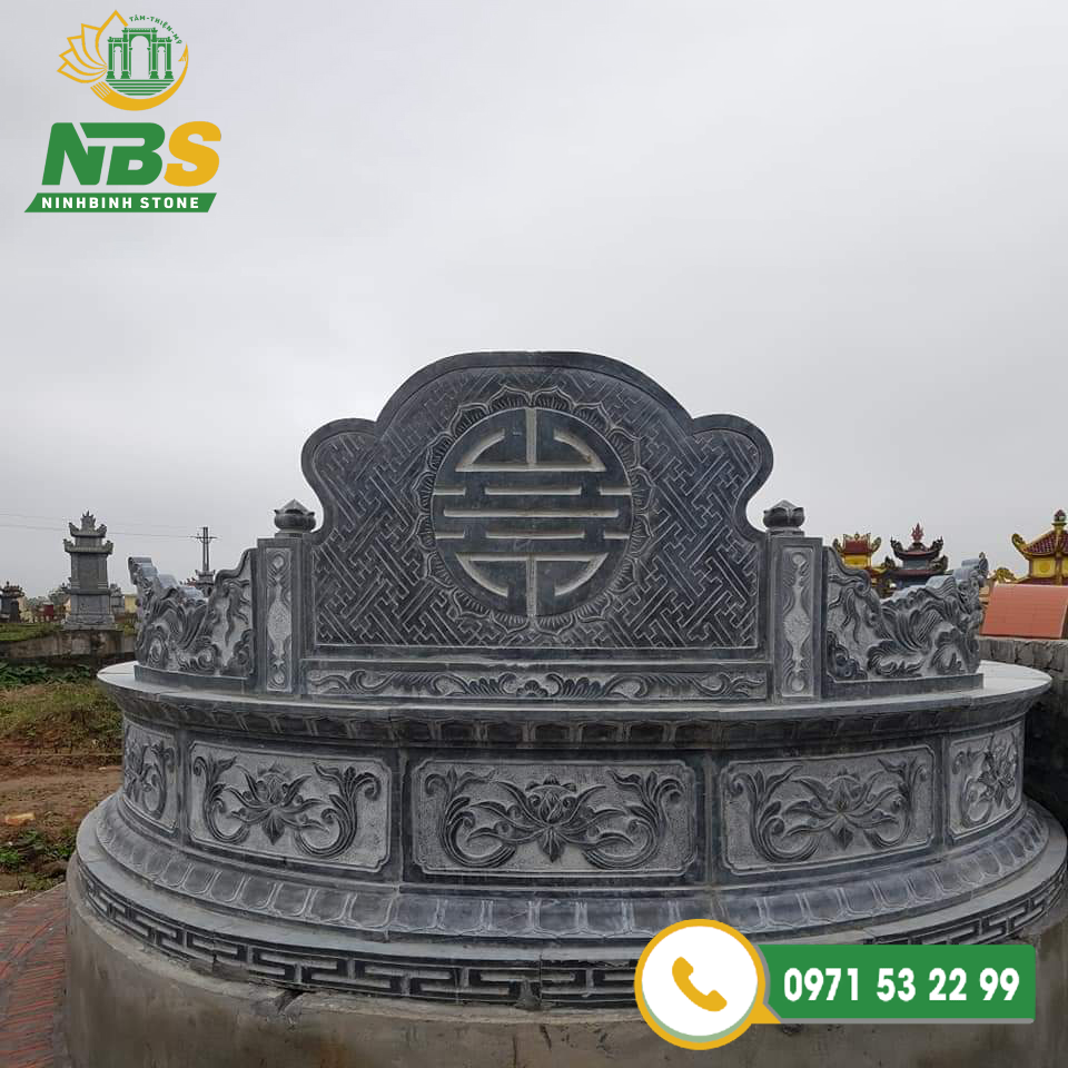 mộ đá tròn đẹp
