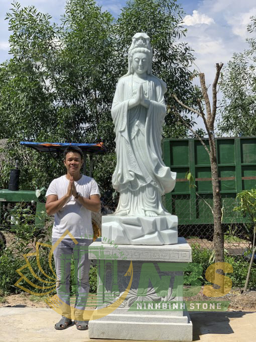 Một số mẫu tượng Phật Bà Quan Âm tại Ninh Bình Stone đã từng bàn giao cho khách