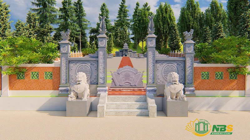 Thiết kế cổng vào khu lăng mộ