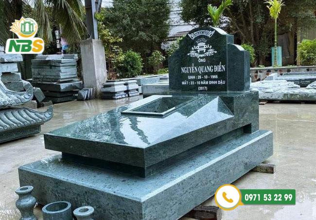 kích thước mộ đá đơn 
