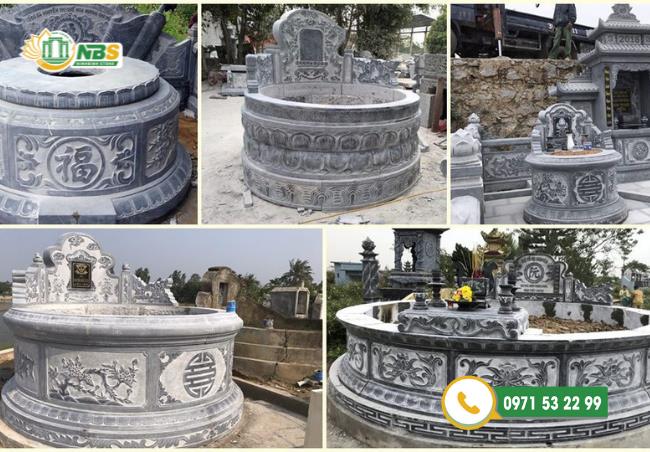 kích thước mộ đá đẹp