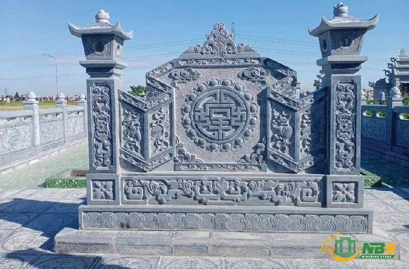 bình phong cho lăng mộ đá