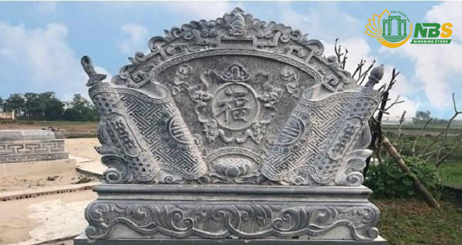 thiết kế bình phong đá