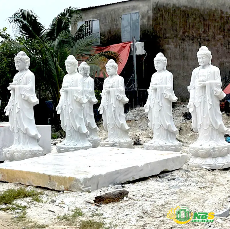 giá tượng quan âm bồ tát bằng đá